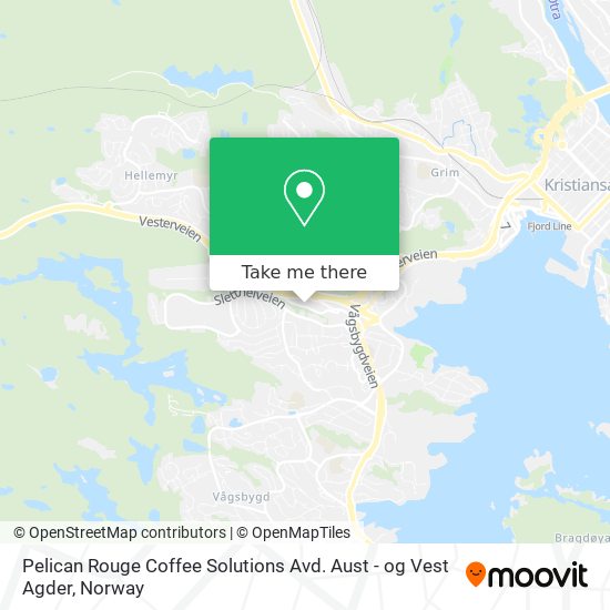 Pelican Rouge Coffee Solutions Avd. Aust - og Vest Agder map