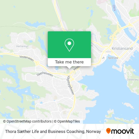 Thora Sæther Life and Business Coaching map
