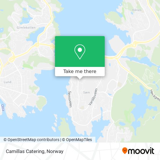 Camillas Catering map