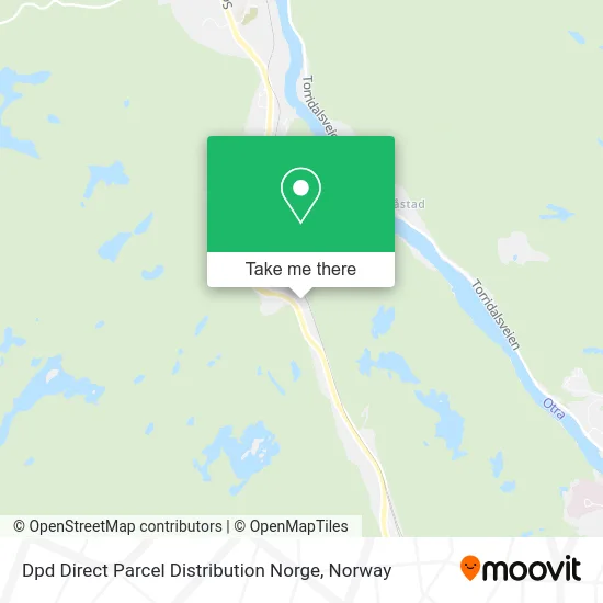 Dpd Direct Parcel Distribution Norge map