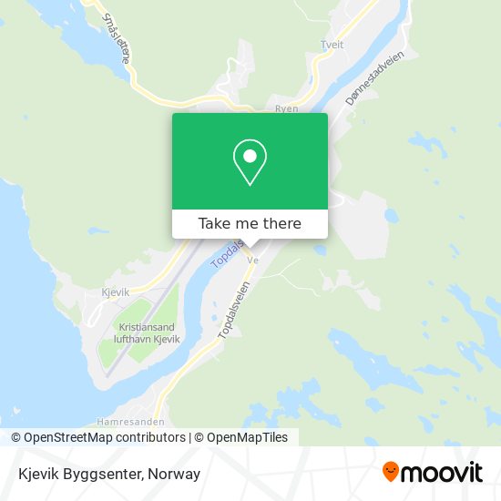 Kjevik Byggsenter map