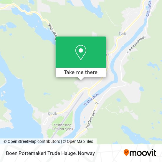 Boen Pottemakeri Trude Hauge map