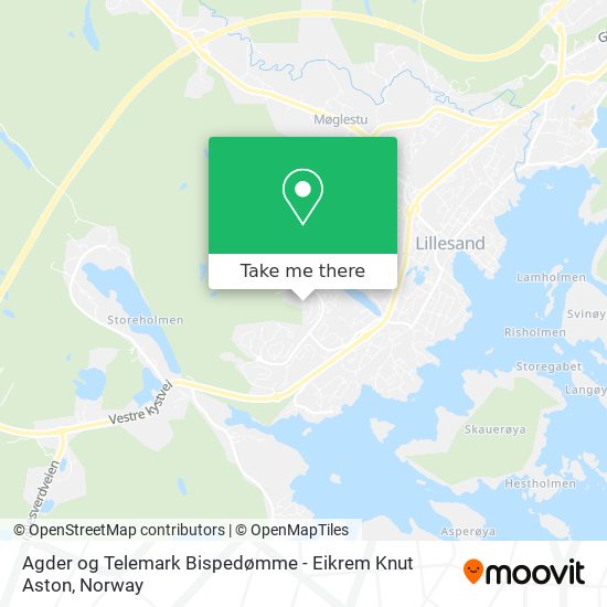 Agder og Telemark Bispedømme - Eikrem Knut Aston map