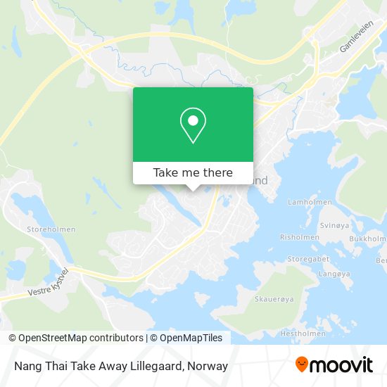 Nang Thai Take Away Lillegaard map