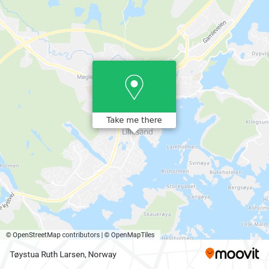 Tøystua Ruth Larsen map