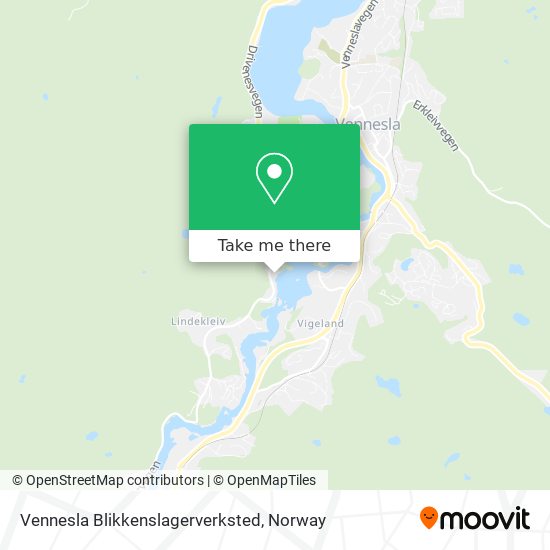 Vennesla Blikkenslagerverksted map