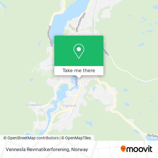 Vennesla Revmatikerforening map
