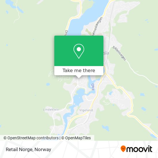 Retail Norge map