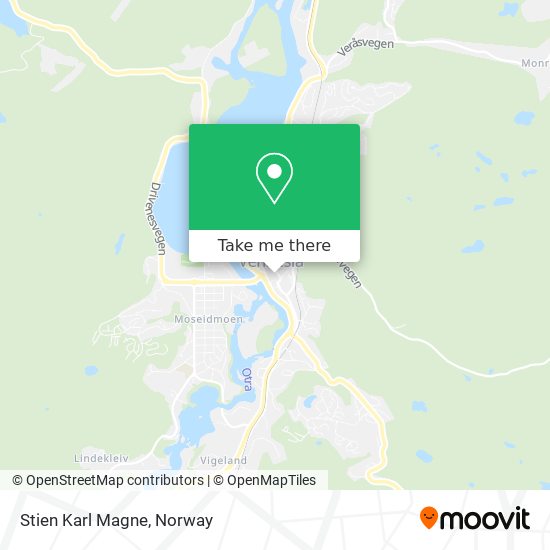 Stien Karl Magne map