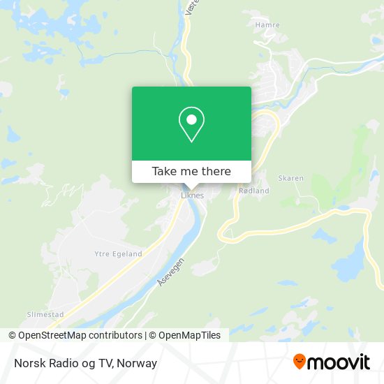 Norsk Radio og TV map