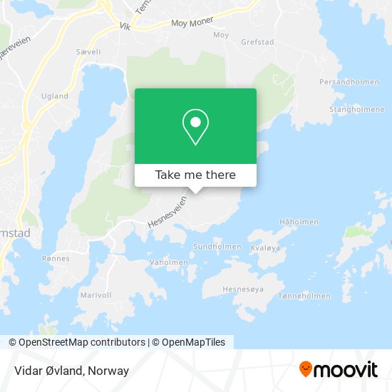 Vidar Øvland map