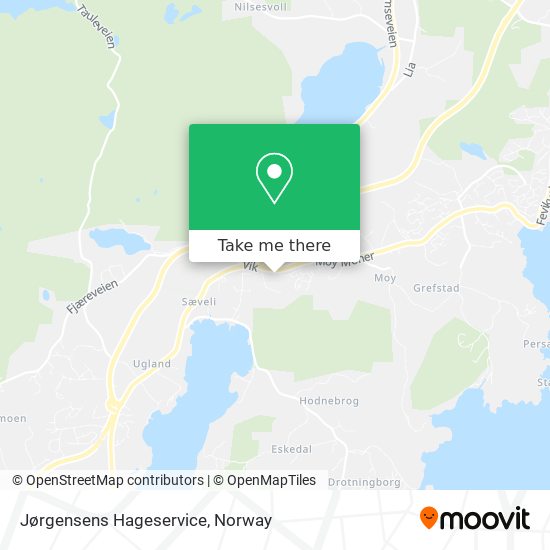 Jørgensens Hageservice map