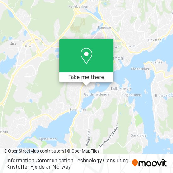 Information Communication Technology Consulting Kristoffer Fjelde Jr map