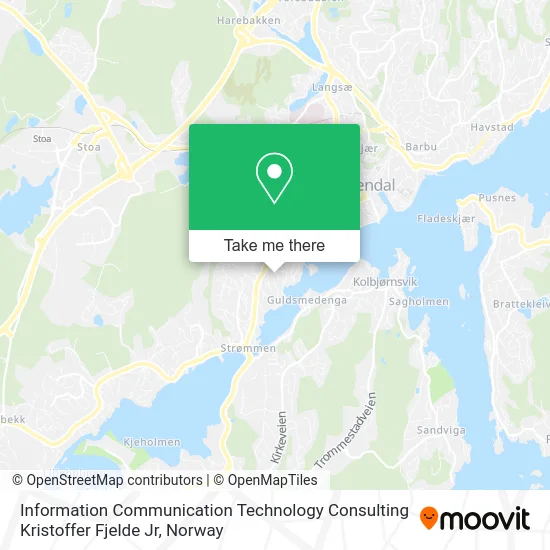 Information Communication Technology Consulting Kristoffer Fjelde Jr map