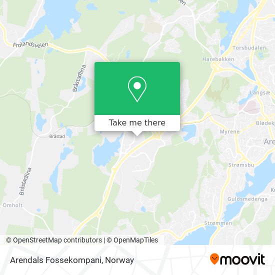 Arendals Fossekompani map