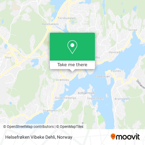 Helsefrøken Vibeke Dehli map