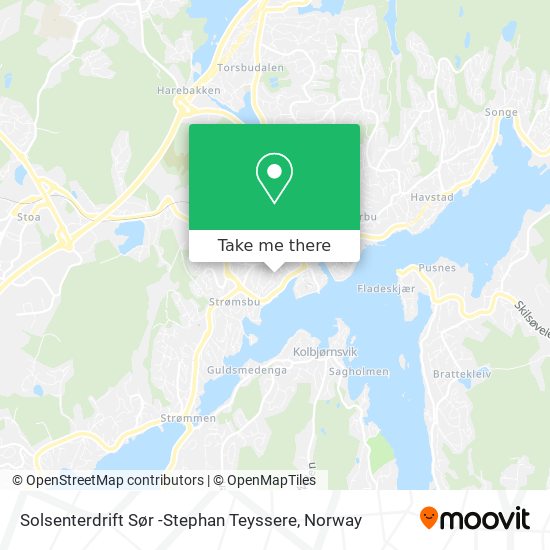 Solsenterdrift Sør -Stephan Teyssere map