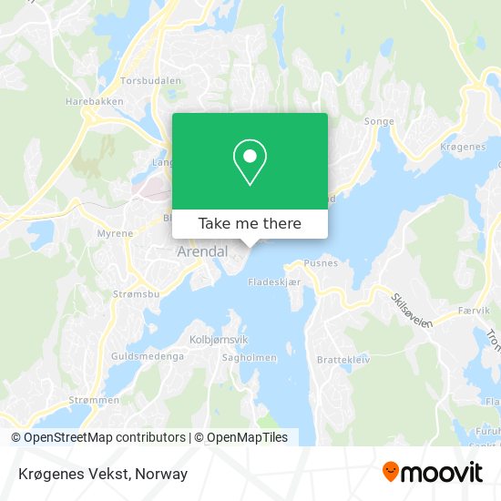 Krøgenes Vekst map