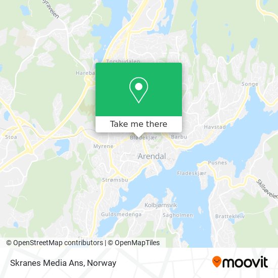 Skranes Media Ans map