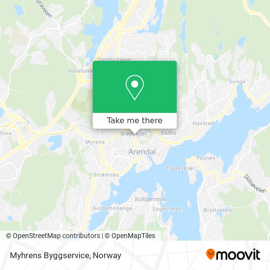 Myhrens Byggservice map