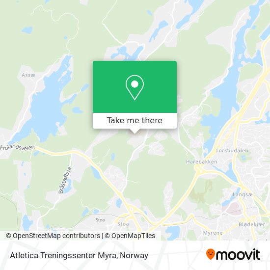 Atletica Treningssenter Myra map