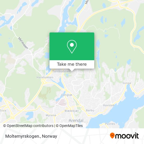 Moltemyrskogen. map