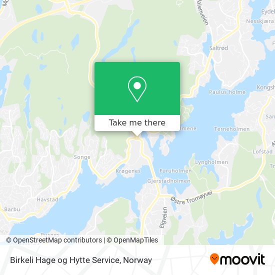 Birkeli Hage og Hytte Service map