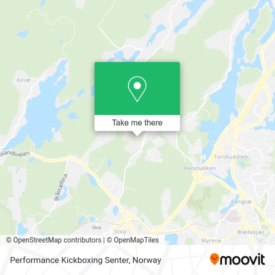 Performance Kickboxing Senter map