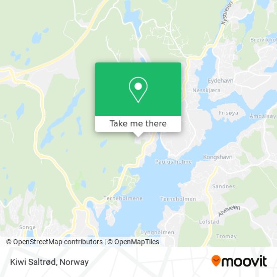 Kiwi Saltrød map