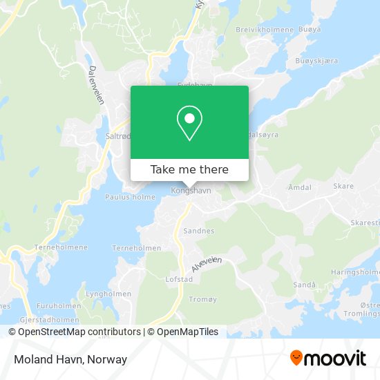 Moland Havn map