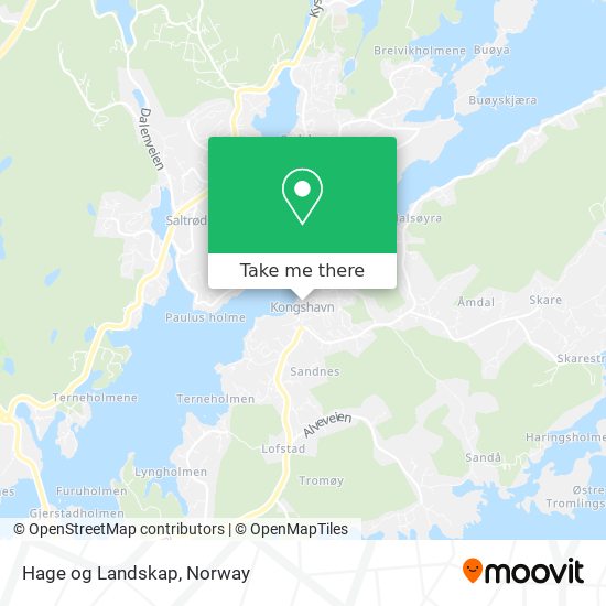 Hage og Landskap map