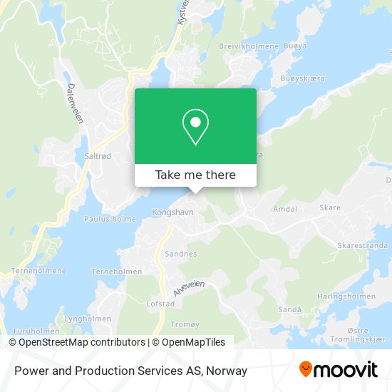 Power and Production Services AS map