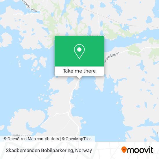Skadbersanden Bobilparkering map