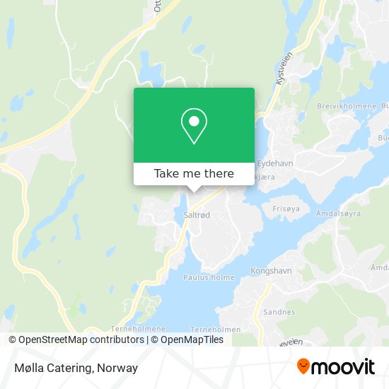 Mølla Catering map