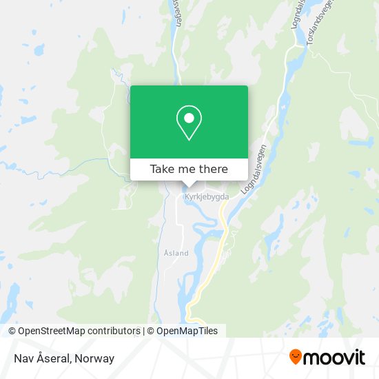 Nav Åseral map