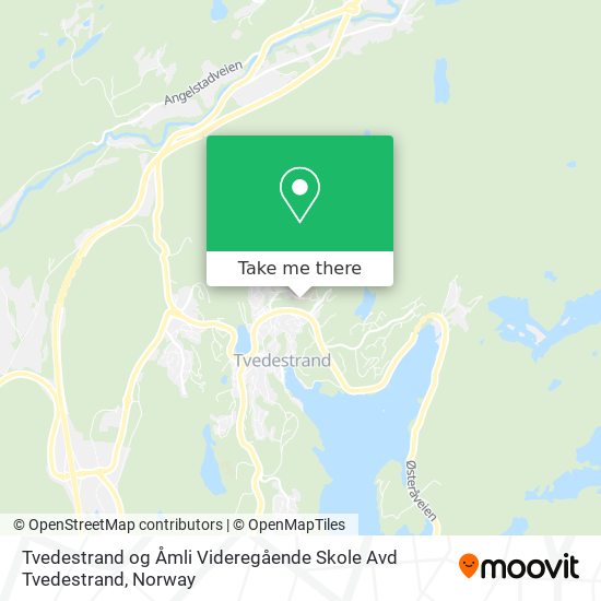 Tvedestrand og Åmli Videregående Skole Avd Tvedestrand map