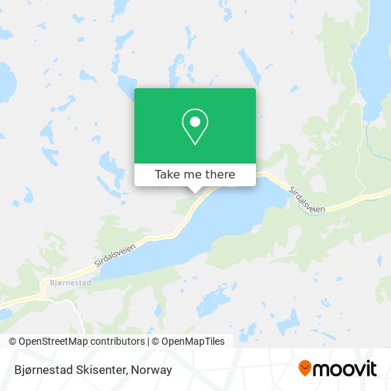 Bjørnestad Skisenter map