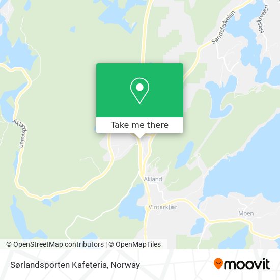 Sørlandsporten Kafeteria map