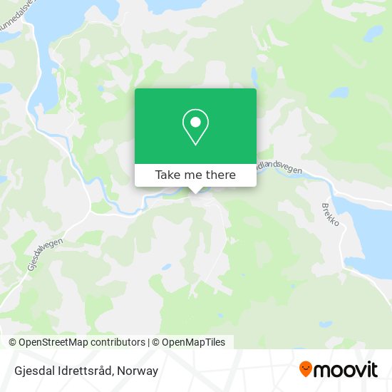 Gjesdal Idrettsråd map