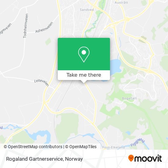 Rogaland Gartnerservice map