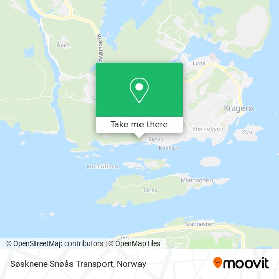 Søsknene Snøås Transport map