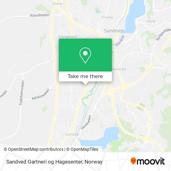 Sandved Gartneri og Hagesenter map