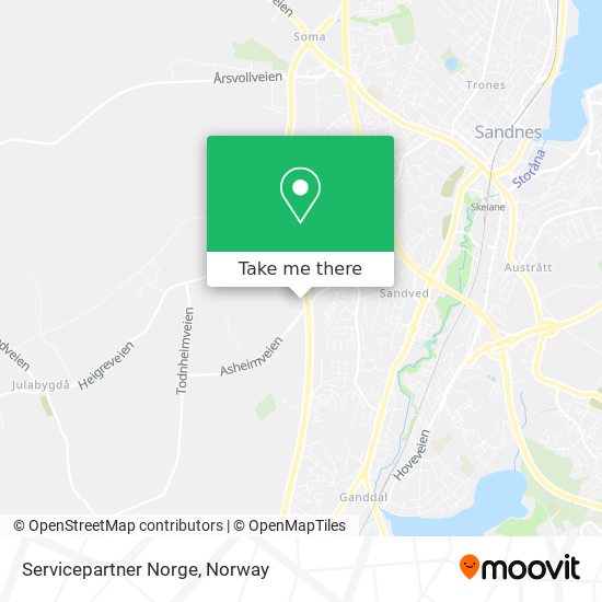 Servicepartner Norge map