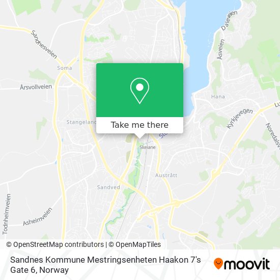 Sandnes Kommune Mestringsenheten Haakon 7's Gate 6 map