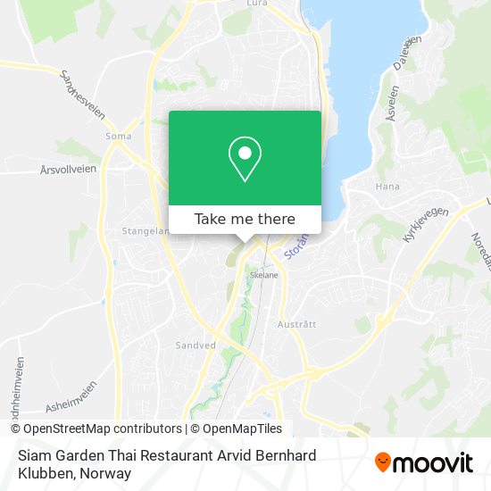 Siam Garden Thai Restaurant Arvid Bernhard Klubben map