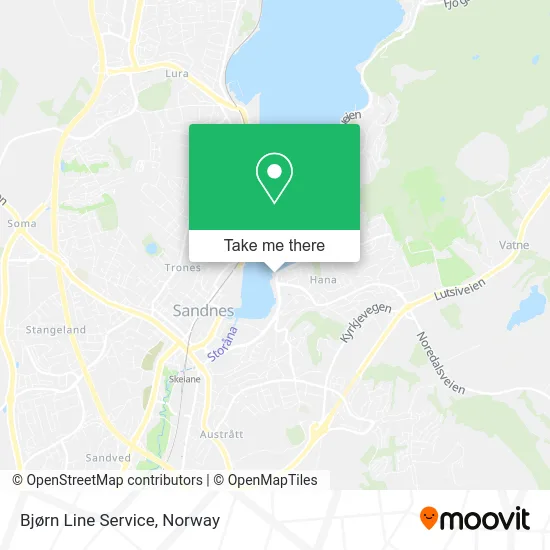 Bjørn Line Service map