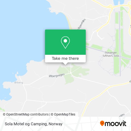 Sola Motel og Camping map
