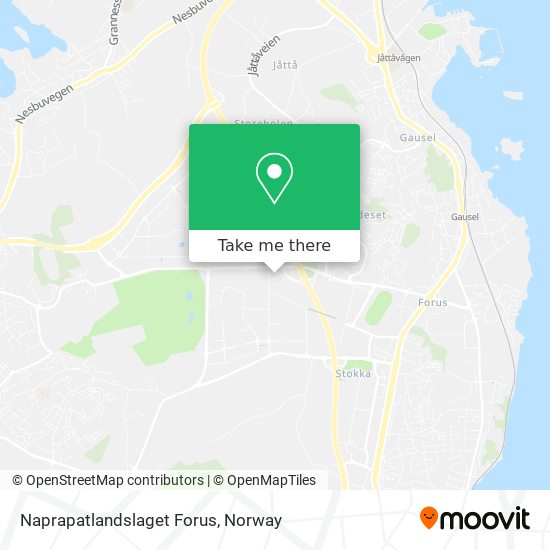 Naprapatlandslaget Forus map