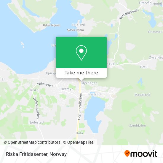 Riska Fritidssenter map