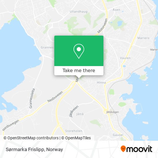 Sørmarka Frislipp map